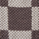 Double Weave Chequered, 1sq - dark grey 165_ 2sq - light grey 168 on the natural yarn