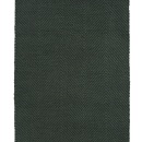Vertical Herringbone, dark green 0442 on the black yarn rug
